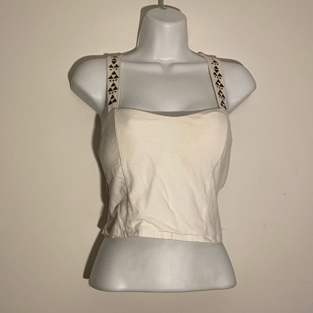 White crop top